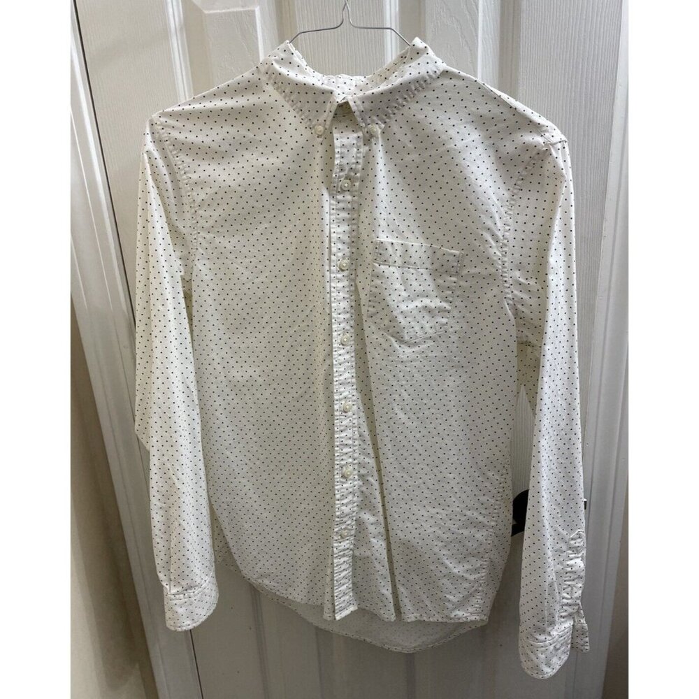 Denim Supply Ralph Lauren Men’s Shirt Large White Star Button Long Sleeve M Y2k